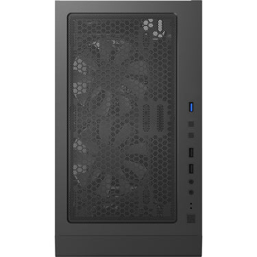 Montech x3 glass midi tower behuizing (zwart | 3x usb-a | rgb | tempered glass)