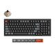 Keychron v5 ultra 8k wireless custom mechanical keyboard (zwart, us lay-out (qwerty), silk pom brown, 96%, rgb, hot swap, 2.4 ghz | bluetooth 5.3 | usb-c)
