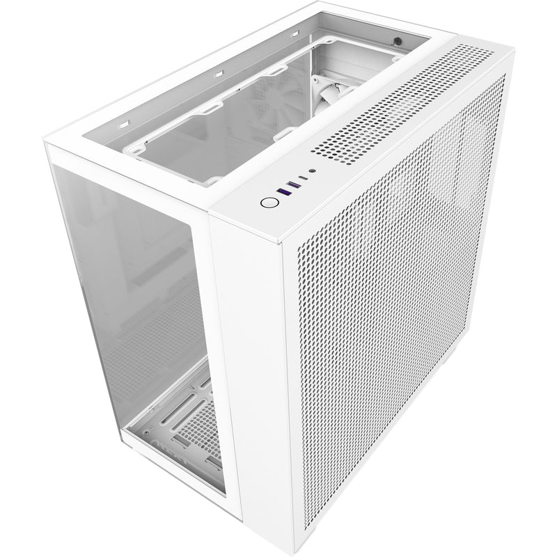 Load image into Gallery viewer, Nzxt h9 elite midi tower behuizing (wit | 2x usb-a | 1x usb-c | rgb | tempered glass)
