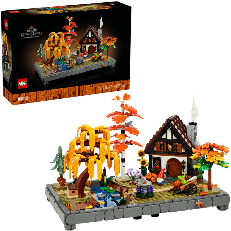 Load image into Gallery viewer, Lego icons herfsttuin met cottage herfstdecoratie - bouwpakket voor volwassenen - 11372
