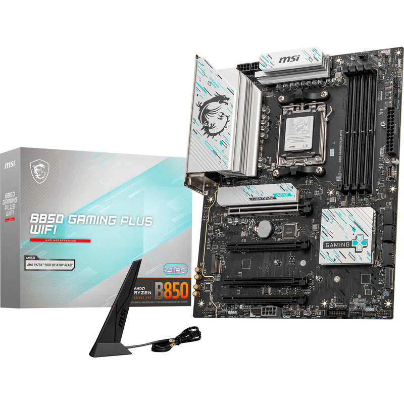 Load image into Gallery viewer, Msi b850 gaming plus wifi socket am5 moederbord (raid, 5gb-lan, wi-fi 7, bt, sound, atx)
