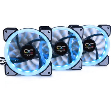 Alphacool eiszyklon aurora lux digital rgb case fans (3 stuks, 120 x 120 x 25 mm, 3-pins fan-connector)
