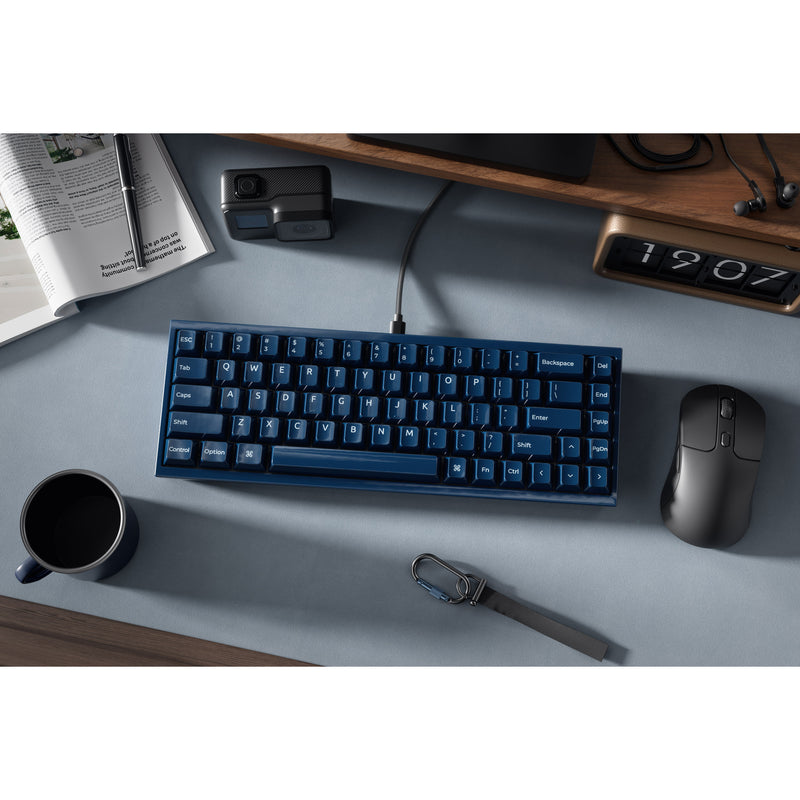 Load image into Gallery viewer, Keychron q16 he 8k magnetic switch keyboard (blauw, us lay-out (qwerty), ultra-fast lime, 65%, rgb, hot swap, 8k)
