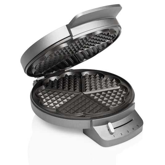 Princess 132380 wafelmaker deluxe wafelijzer (grijs)
