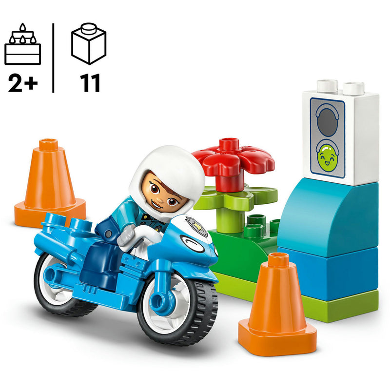 Load image into Gallery viewer, Lego duplo 10471 blauwe politiemotor

