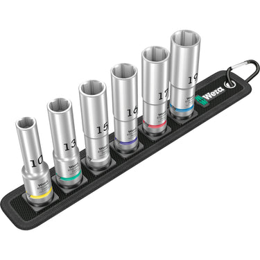 Wera belt c deep 1 doppenset, 1 2 dopsleutel (zwart, 6-delig)