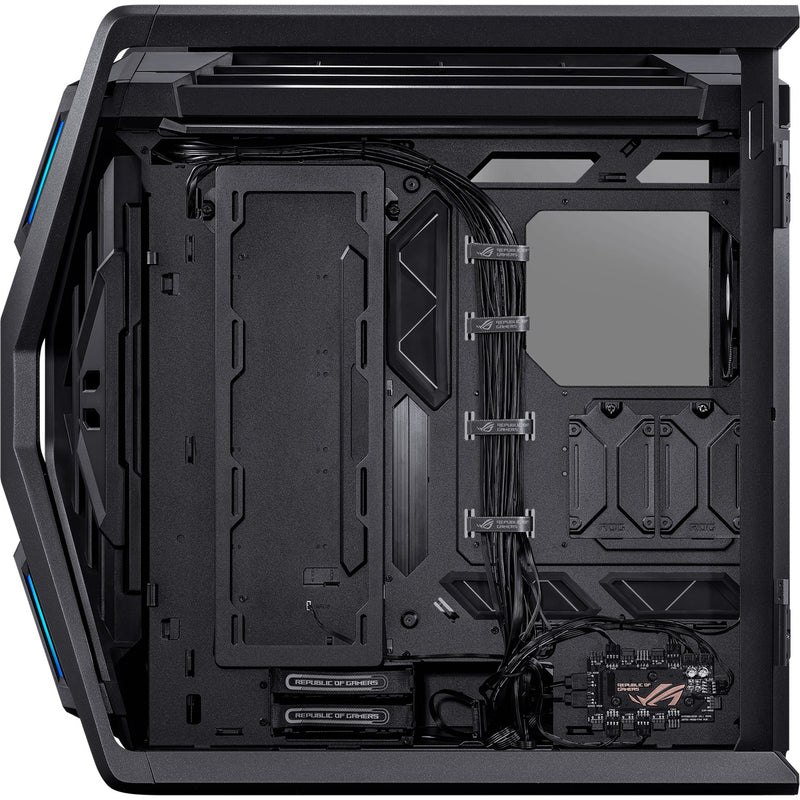 Load image into Gallery viewer, Asus rog hyperion gr701 big tower behuizing (zwart | 4x usb-a | 2x usb-c | rgb | tempered glass)
