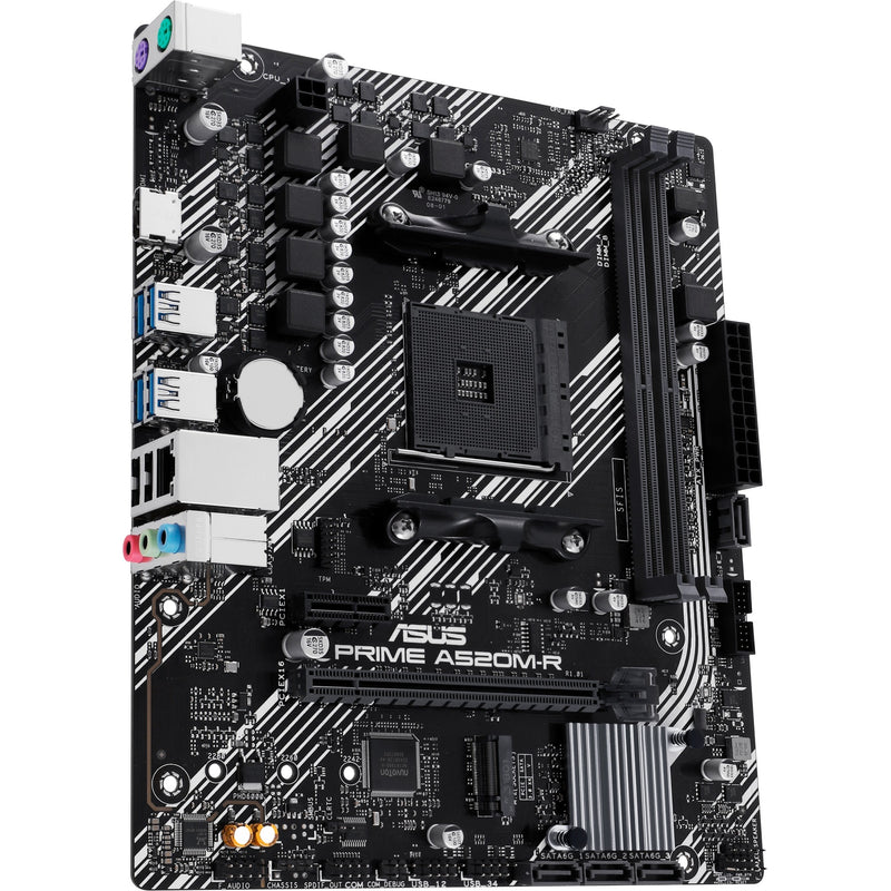 Load image into Gallery viewer, Asus prime a520m-r socket am4 moederbord (raid, gb-lan, sound, µatx)
