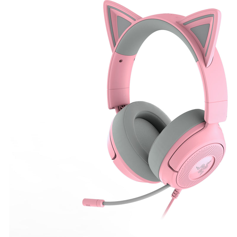 Load image into Gallery viewer, Razer kraken kitty v3 x quartz over-ear gaming headset (roze grijs)

