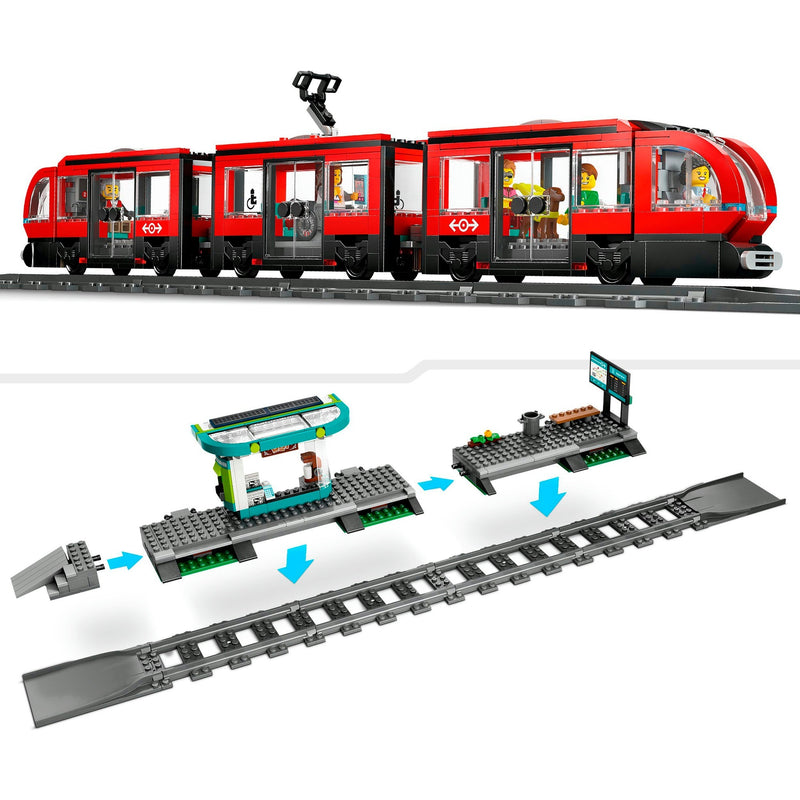 Load image into Gallery viewer, Lego city 60423 stadstram en station
