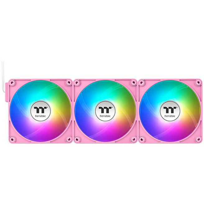 Load image into Gallery viewer, Thermaltake ct120 ex reverse argb sync pc cooling fan pink (3-fan pack) case fans (pink, 3 stuks, 120 x 120 x 25 mm, pwm)

