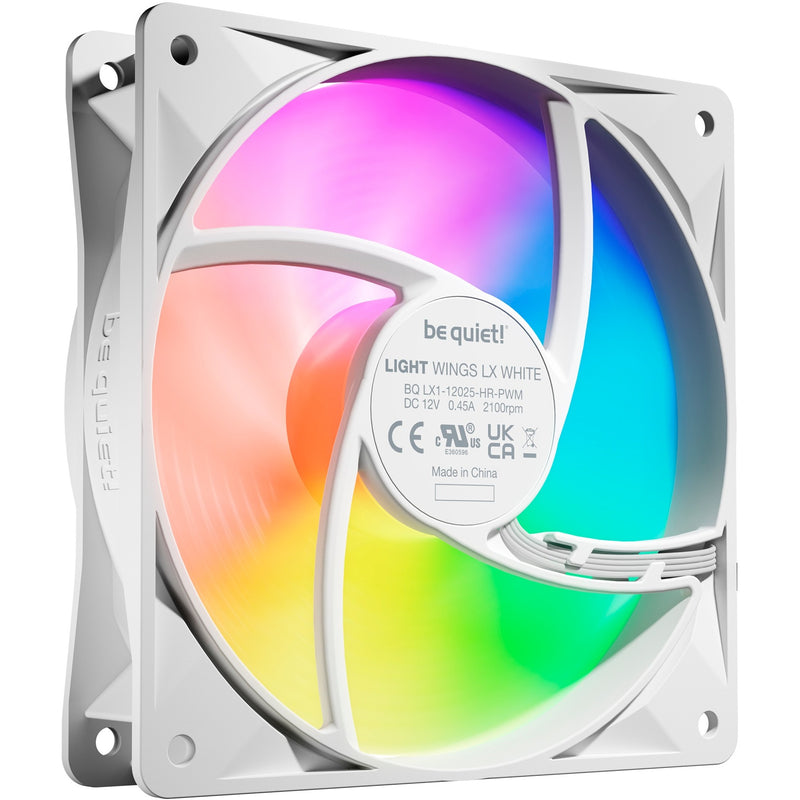 Load image into Gallery viewer, Be quiet! light wings lx pwm high-speed rgb case fans (wit, 3 stuks, 120 x 120 x 25 mm)
