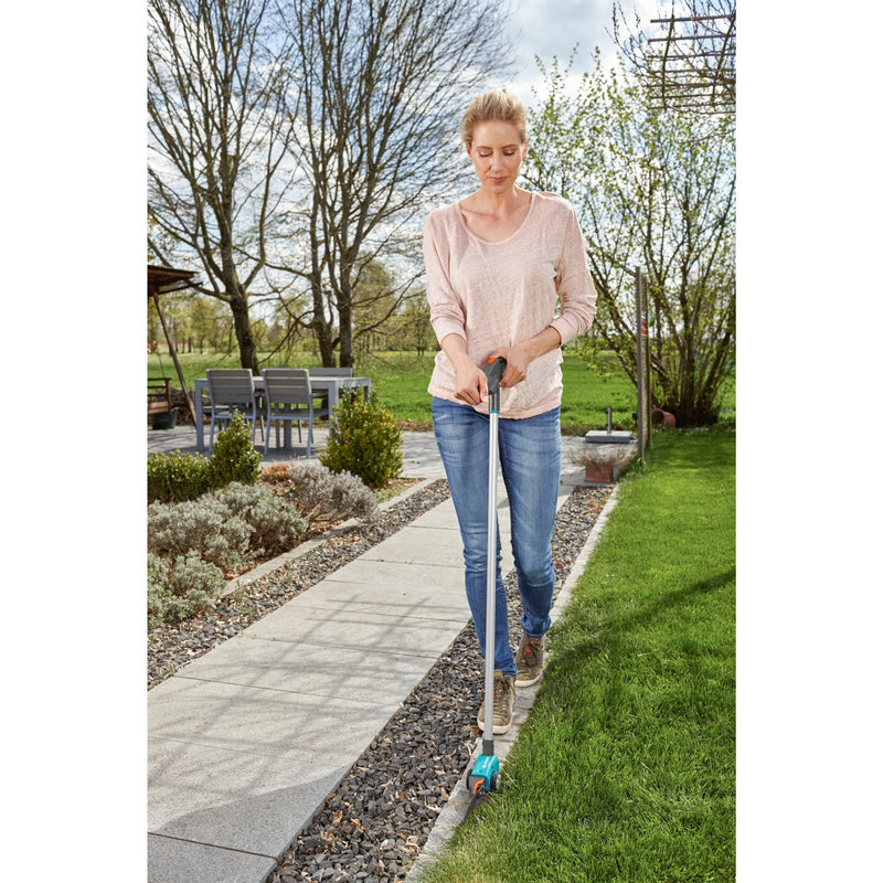 Load image into Gallery viewer, Gardena comfort grasschaar op steel (turquoise zwart, 12100-20)
