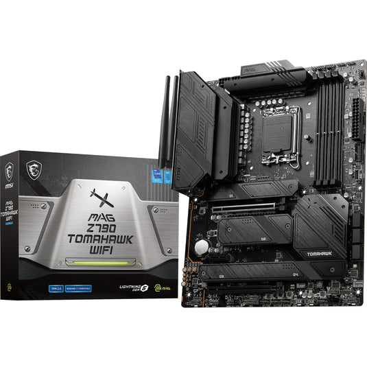 Msi mag z790 tomahawk wifi socket 1700 moederbord (zwart, raid, 2.5 gb-lan, wi-fi 6e, bt, sound, atx)