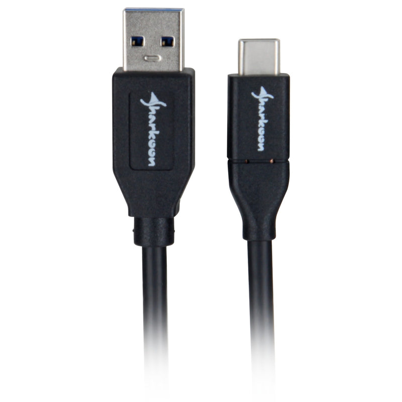 Load image into Gallery viewer, Sharkoon usb 3.1 gen 2-a > usb-c kabel (zwart, 1 meter)
