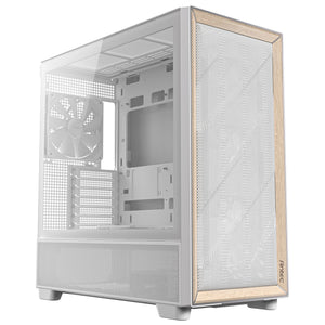 Antec flux midi tower behuizing (wit | 2x usb-a | 1x usb-c | tempered glass)