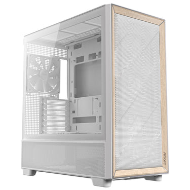 Antec flux midi tower behuizing (wit | 2x usb-a | 1x usb-c | tempered glass)