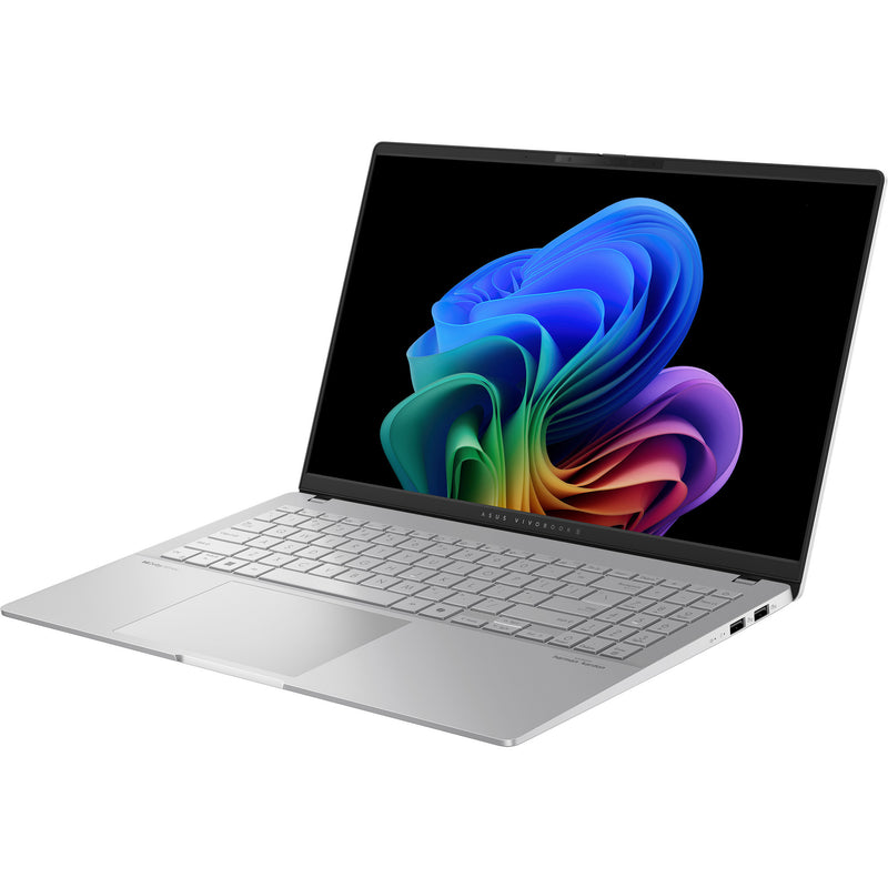 Load image into Gallery viewer, Asus vivobook s 15 oled s5507qa-ma006w 15.6 copilot+ pc laptop (zilver | snapdragon x elite x1e-78-100 | qualcomm adreno | 16 gb | 1 tb ssd | 120 hz)

