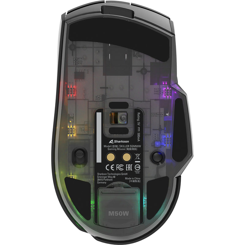 Load image into Gallery viewer, Sharkoon skiller sgm50w gaming muis (zwart, 400 - 6400 dpi, rgb leds)
