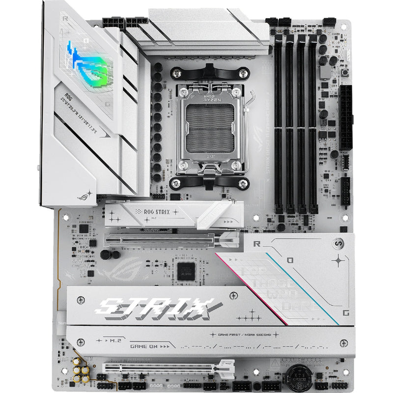 Load image into Gallery viewer, Asus rog strix b850-a gaming wifi socket am5 moederbord (wit, 2.5gb-lan, wi-fi 7, bt, sound, atx)
