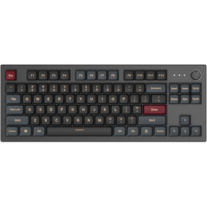 Montech mkey darkness tkl rgb mechanisch toetsenbord (zwart, us lay-out (qwerty), gateron g pro yellow, 80% (tkl), hot-swappable, rgb, pbt)