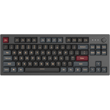 Montech mkey darkness tkl rgb mechanisch toetsenbord (zwart, us lay-out (qwerty), gateron g pro yellow, 80% (tkl), hot-swappable, rgb, pbt)