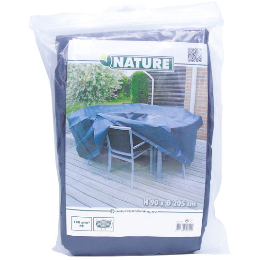 Nature tuinmeubelafdekhoes voor ronde tafel en stoelen afdekking (grijs, 6030600)