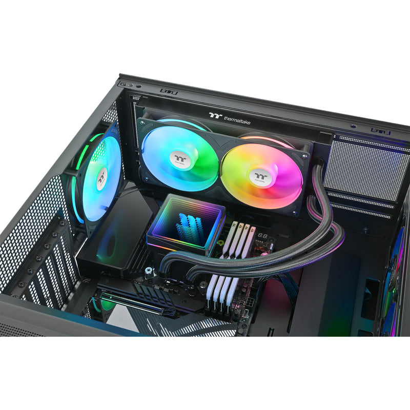 Load image into Gallery viewer, Thermaltake th240-s v3 argb sync aio liquid cooler waterkoeling (zwart)
