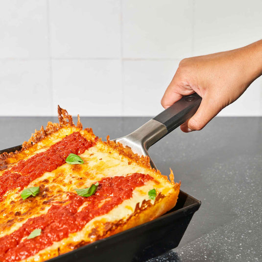 Ooni pan pizza spatel grillbestek (zilver zwart)