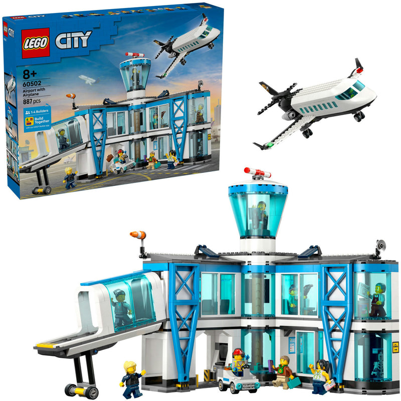 Load image into Gallery viewer, Lego city 60502 luchthaven met vliegtuig
