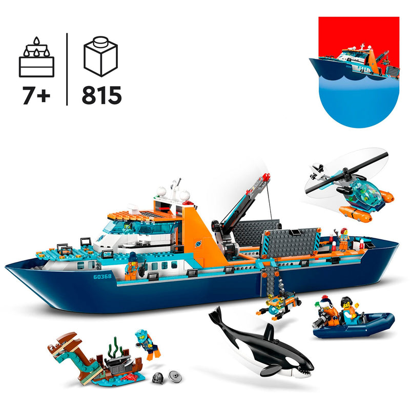 Load image into Gallery viewer, Lego city - poolonderzoeksschip constructiespeelgoed (60368)
