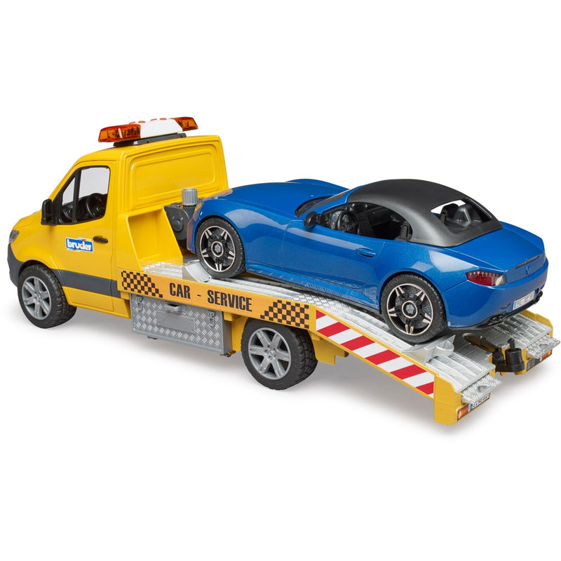 Load image into Gallery viewer, Bruder mercedes benz sprinter auto transport en roadster modelvoertuig (02675)
