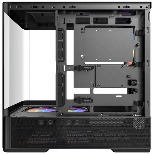Antec c6 curve argb midi tower behuizing (zwart | 2x usb-a | 1x usb-c | tempered glass)
