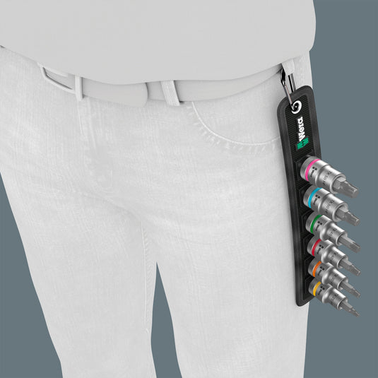 Wera belt c 3 zyklop doppenset, 1 2 dopsleutel (zwart, 6-delig, met vasthoudfunctie)