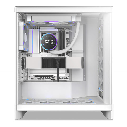 Nzxt f240x rgb case fans (wit, 2 stuks, 240 x 120 x 30 mm, pwm)