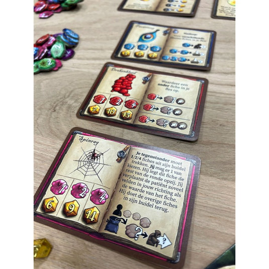 999games 999 games de kwakzalvers van kakelenburg: het duel bordspel (nederlands, 2 spelers, 45 minuten, vanaf 10 jaar)