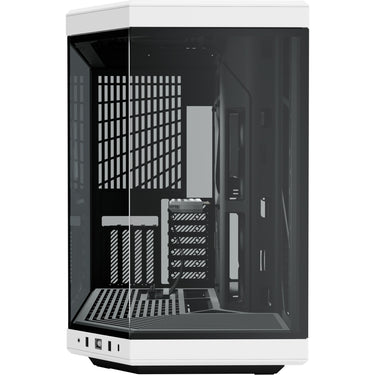 Hyte y70 midi tower behuizing (zwart wit | 2x usb-a | 1x usb-c | tempered glass)