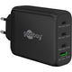 Goobay 100w gan usb-c pd multiport quick charger (zwart)