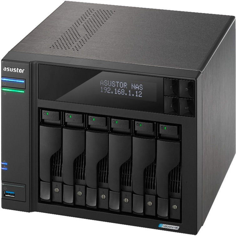 Load image into Gallery viewer, Asustor lockerstor 6 as6706t nas (zwart)
