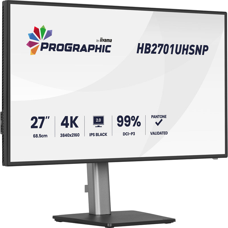 Load image into Gallery viewer, Iiyama prographic hb2701uhsnp-b1 27 4k uhd monitor (zwart (mat), hdmi, displayport, usb-c, audio)
