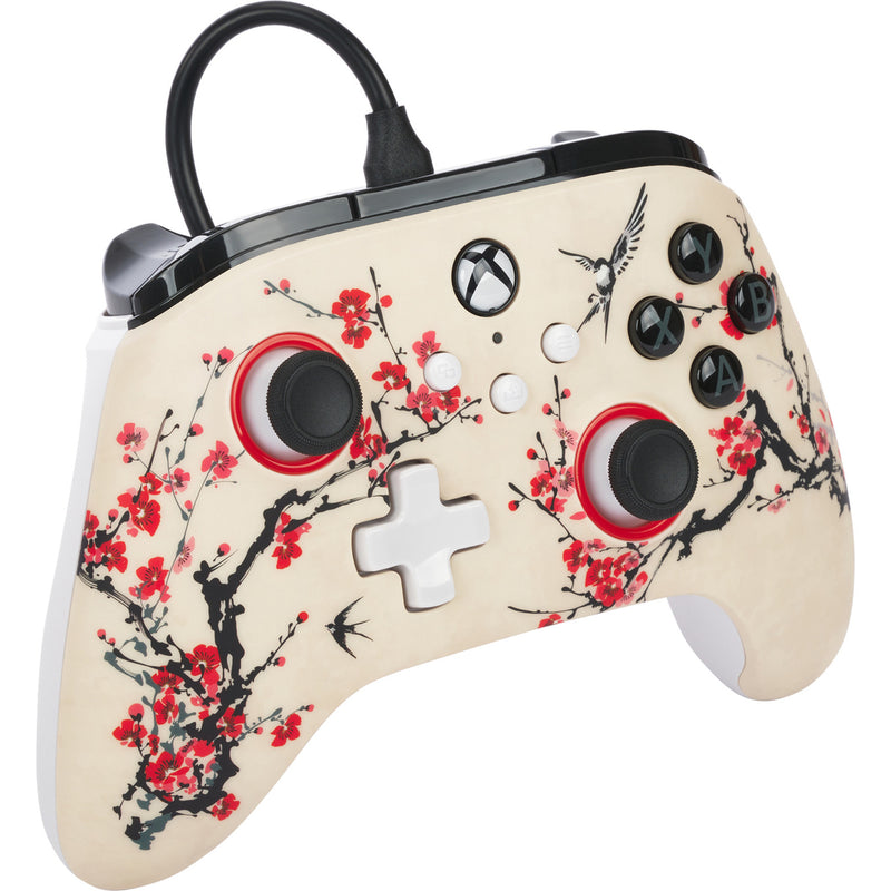 Load image into Gallery viewer, Powera advantage controller met kabel voor de xbox series x|s - warrior's nirvana (magnoliawit, xbox series x|s, xbox one, pc)
