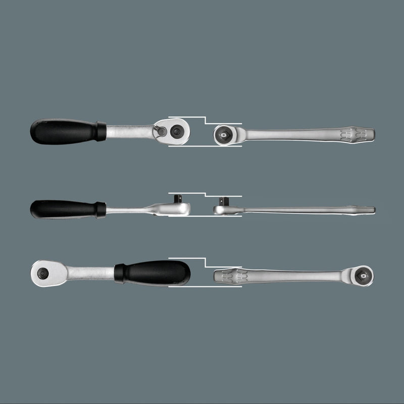 Load image into Gallery viewer, Wera 8100 sa 10 zyklop metal-ratelset doorsteekvierkant, 1 4 -aandrijving, inch , 28 -delig - 1 stuk(s) - 05004020001
