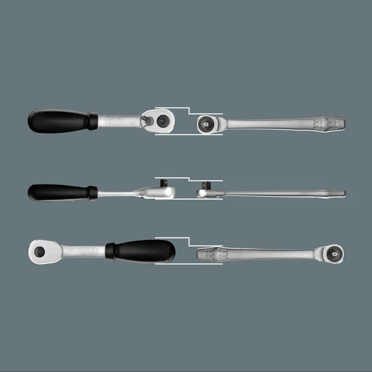 Wera 8100 sa 10 zyklop metal-ratelset doorsteekvierkant, 1 4 -aandrijving, inch , 28 -delig - 1 stuk(s) - 05004020001