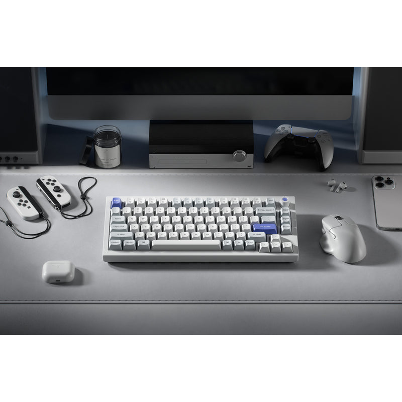 Load image into Gallery viewer, Keychron q1 he 8k magnetic switch keyboard (wit, us lay-out (qwerty), ultra-fast lime, 75%, rgb, hot swap, 8k)
