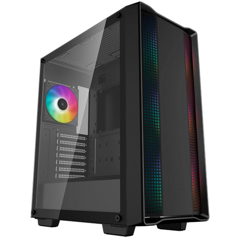 Load image into Gallery viewer, Deepcool cc560 argb v2 midi tower behuizing (zwart | 2x usb-a | rgb | tempered glass)

