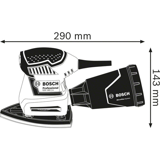 Bosch blauw gss 160-1 a multi 3 in 1 schuurmachine in l-boxx - 06012a2300