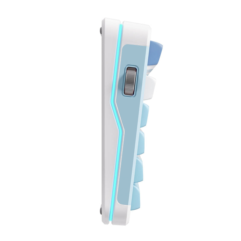 Afbeelding laden in galerijviewer, Mchose x75 v2 blue icy creamsicle custom mechanical keyboard (wit, us lay-out (qwerty), kailh box icy creamsicle, 75%, rgb, hot swap, double-shot pbt, draadloos | bluetooth | usb-c)
