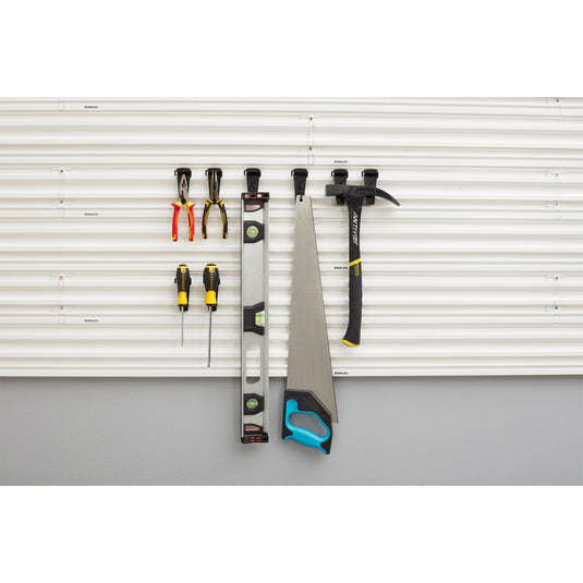 Stanley track wall - hakenassortiment small, 8 stuks houder (zwart)