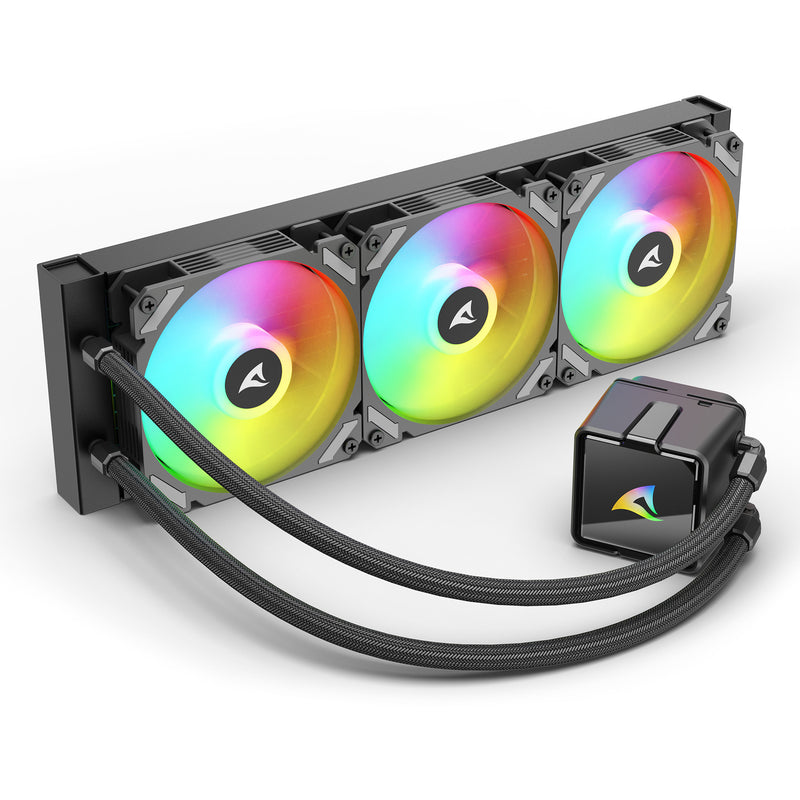 Load image into Gallery viewer, Sharkoon s60 argb waterkoeling (zwart, 4-pin pwm)
