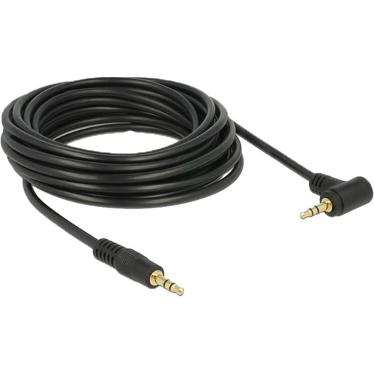 Delock 3,5 mm male > 3.5 mm male kabel (zwart, 5 meter)
